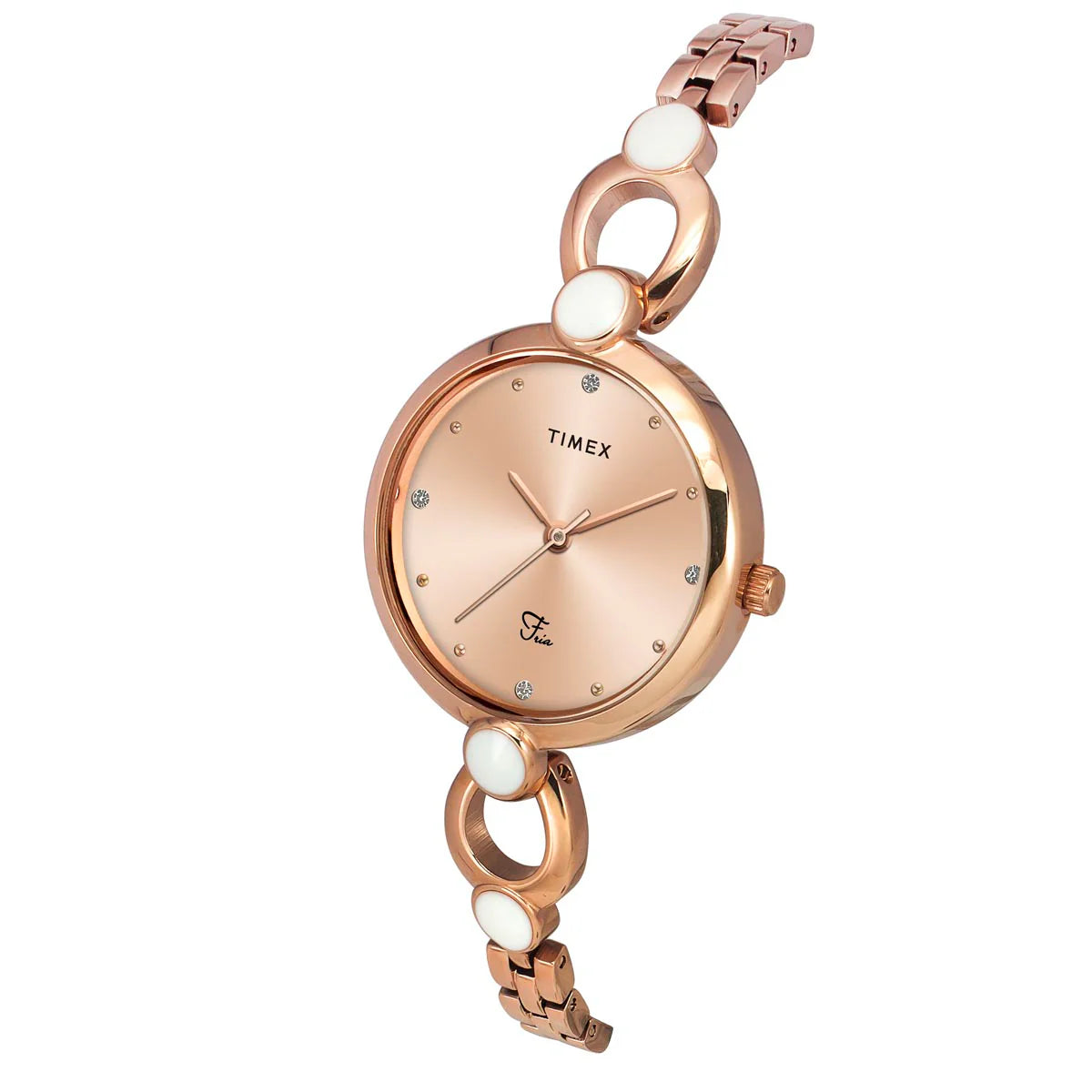 Timex Fria Women Rose Gold Round Analog Watch - TWEL18103