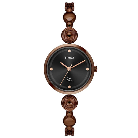 Timex Fria Women Black Round Dial Analog Watch - TWEL18204 - Buy Now at Sai Creations Watches