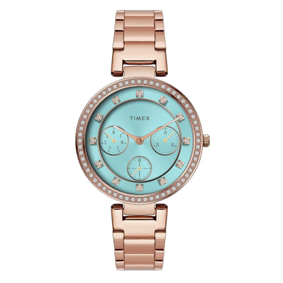 TWEL18705 Timex | Cosmic Stars Minimal Aqua Blue Dial Women's Watch