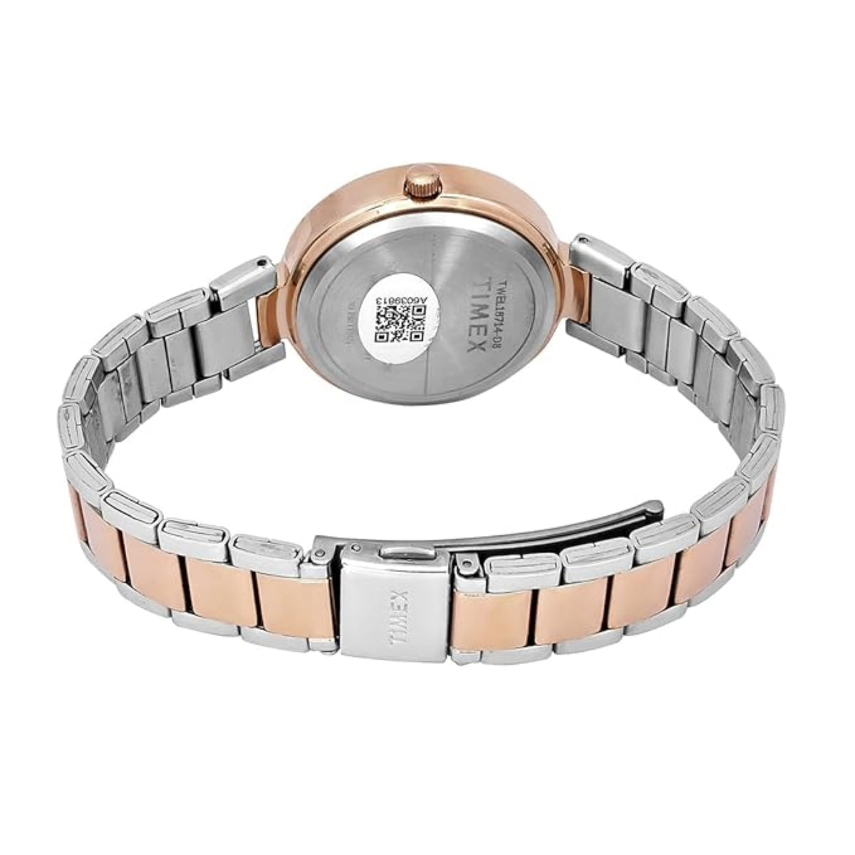 Timex Quartz Silver Round Dial Analog Women's Watch - TWEL18714