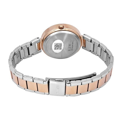 Timex Quartz Silver Round Dial Analog Women's Watch - TWEL18714