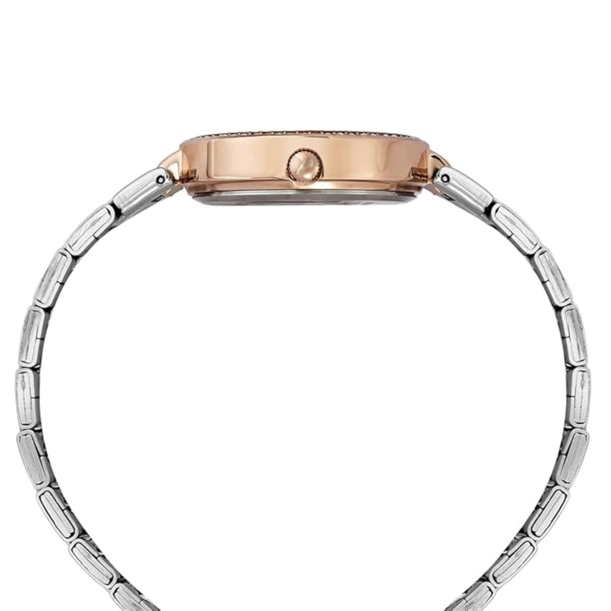 Timex Quartz Silver Round Dial Analog Women's Watch - TWEL18714