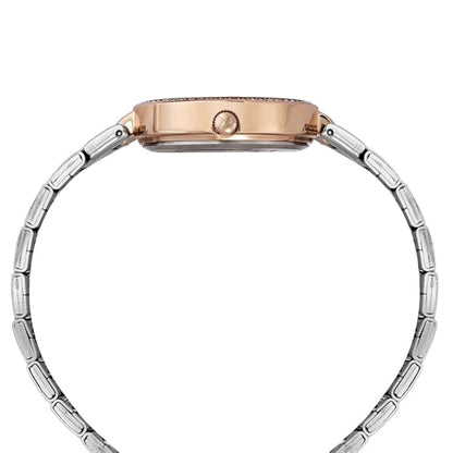Timex Quartz Silver Round Dial Analog Women's Watch - TWEL18714