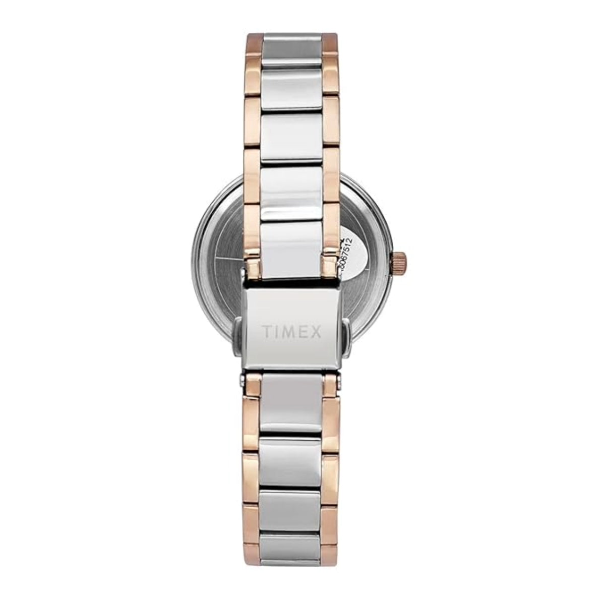 Timex Silver Round Dial Analog Women's Watch - TWEL18723