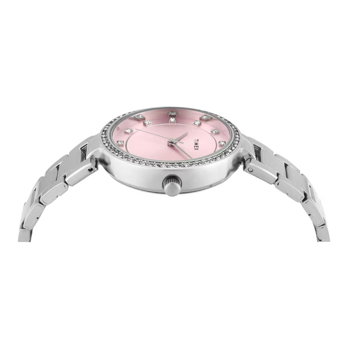 Timex Quartz Pink Round Dial Analog Women Watch TWEL18731