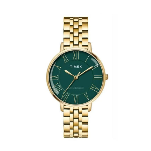 Timex Green Dial with Roman Number Women Watch TWEL19106