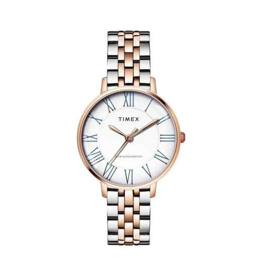 Timex White Dial with Roman Numbers Women Watch TWEL19109