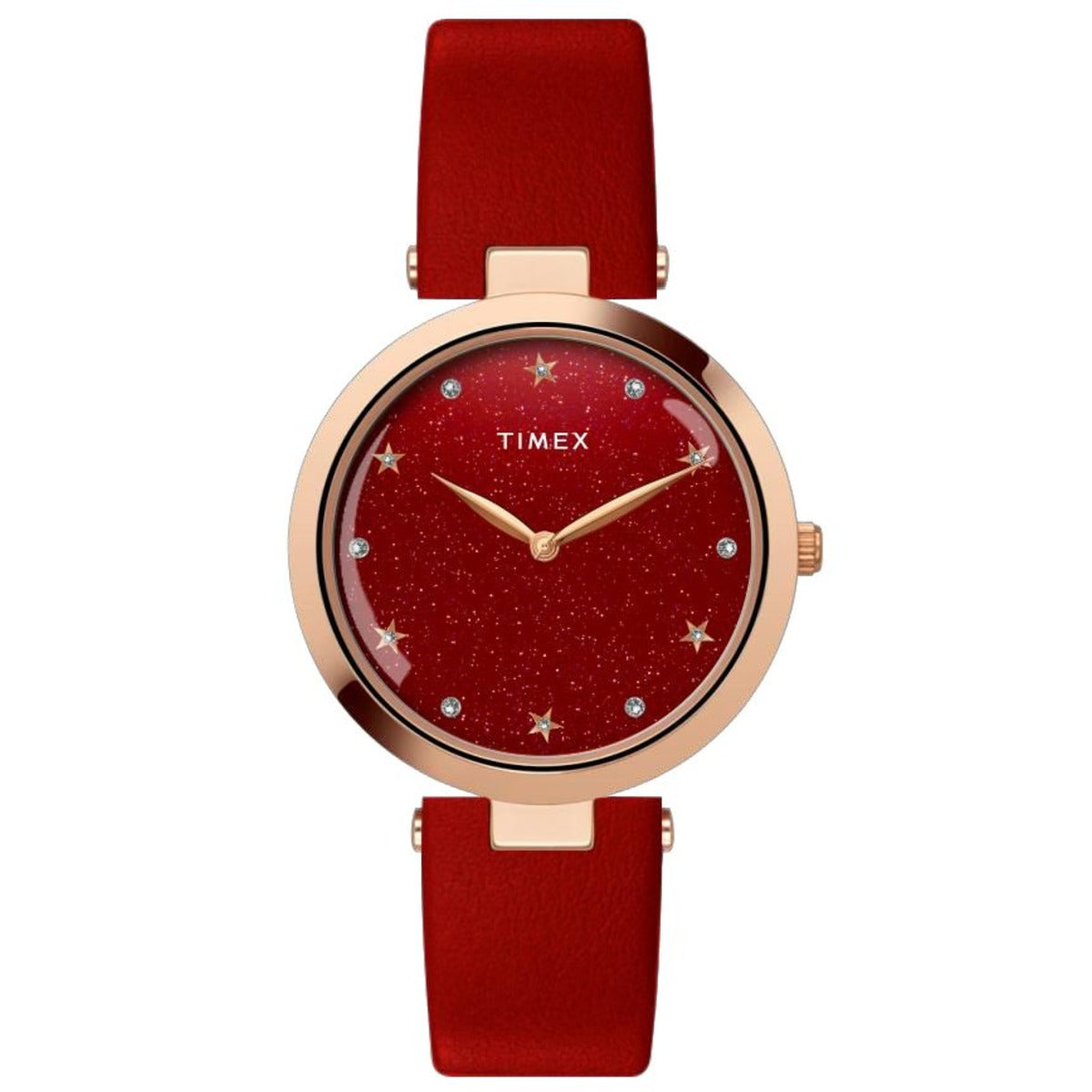 TWEL19205 Timex | Minimal Pearlescent Red Dial Women's Watch