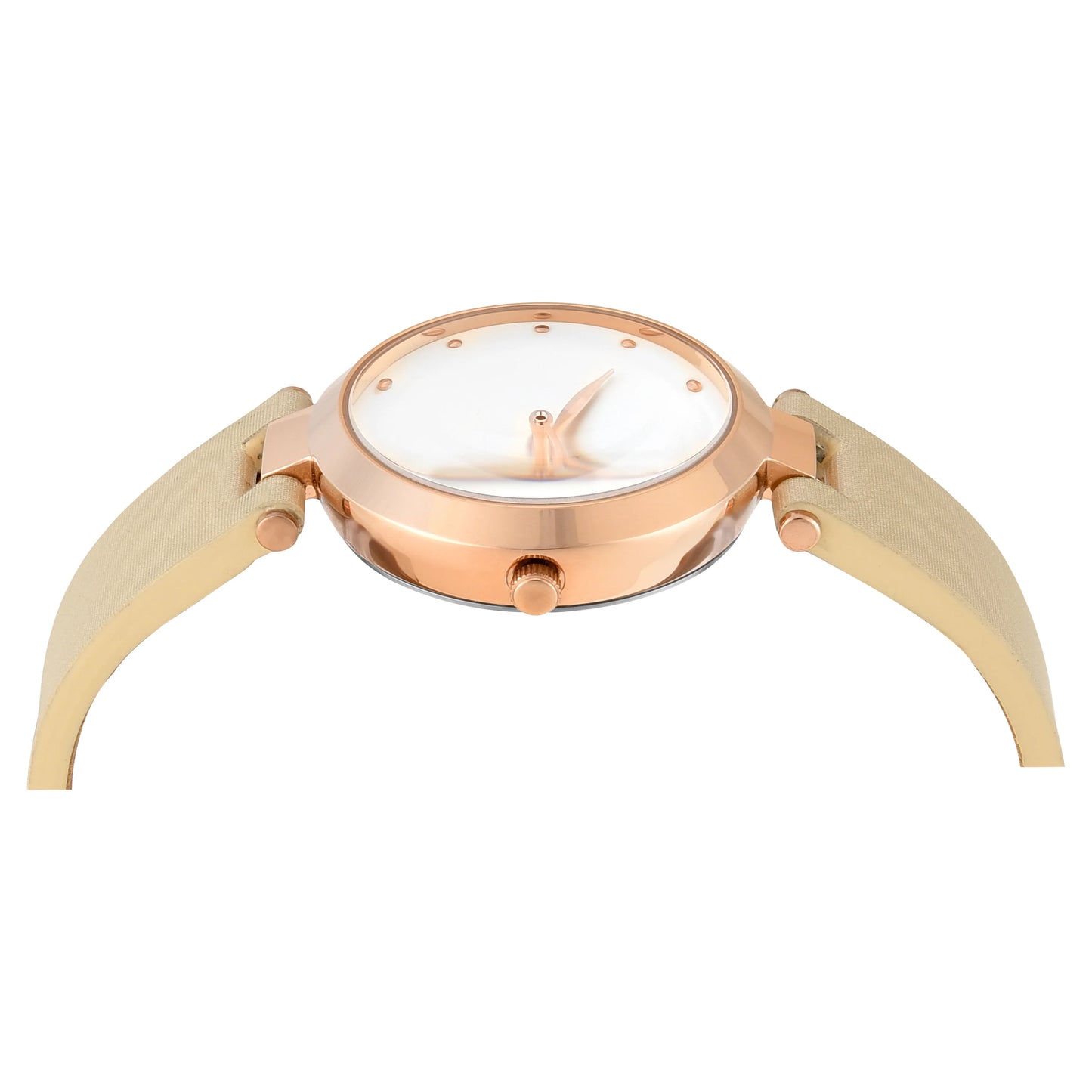 Timex Women Ivory Round Dial Analog Watch - TWEL19206