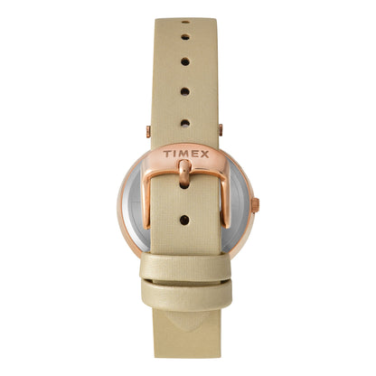 Timex Women Ivory Round Dial Analog Watch - TWEL19206