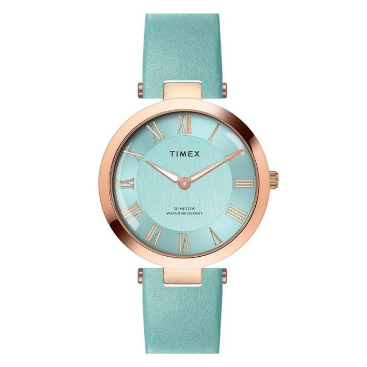 Timex Roman Tiffany Blue Dial Analog Women's Watch - TWEL19210