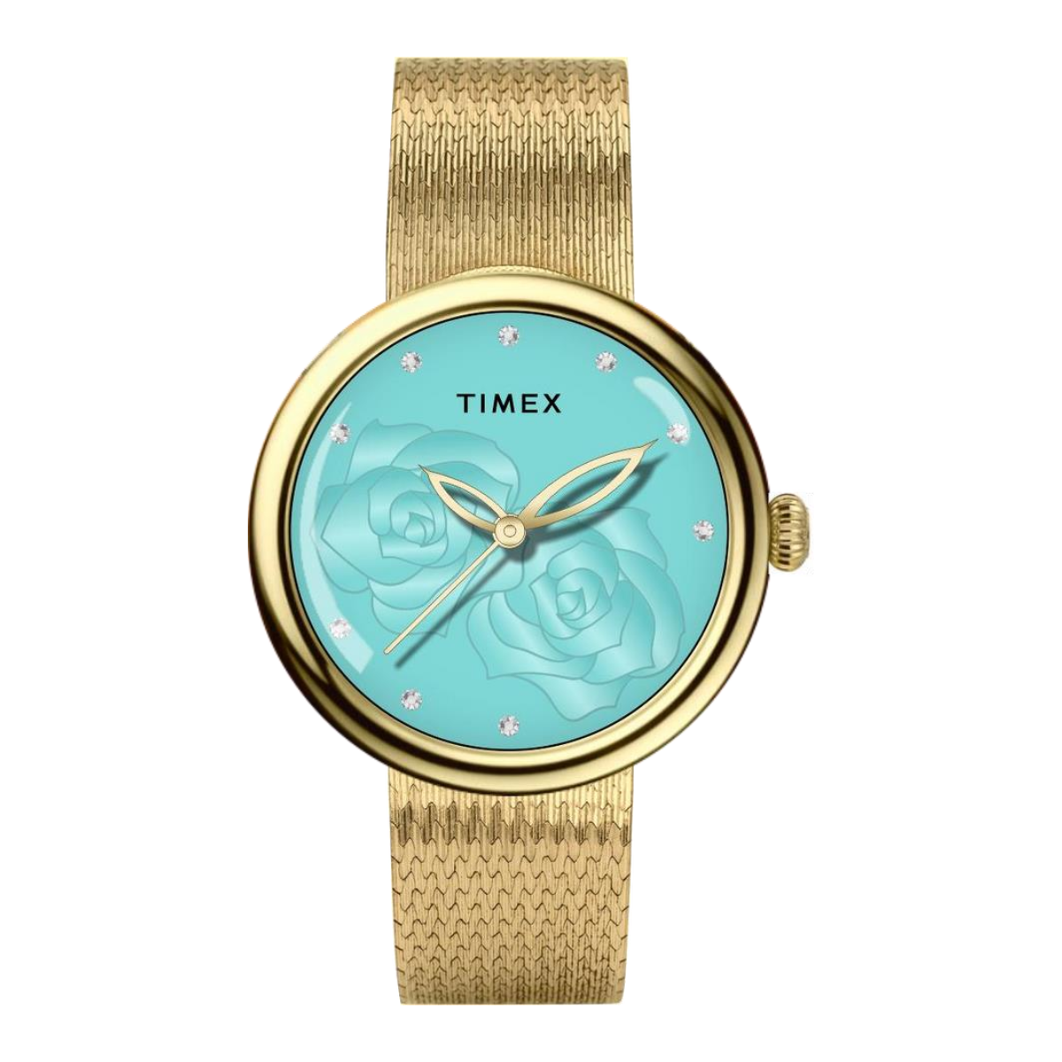 Timex Rosaline Tiffany Blue Glossy Dial  Analog Women's Watch - TWEL19301