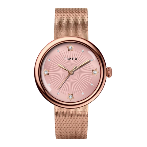 Timex FLORINA Pink Sunray Dial Analog Women's Watch - TWEL19304 - Buy Now at Sai Creations Watches