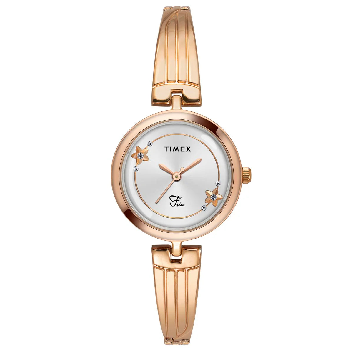 Timex Fria Women Silver Round Dial Analog Watch - TWEL19802