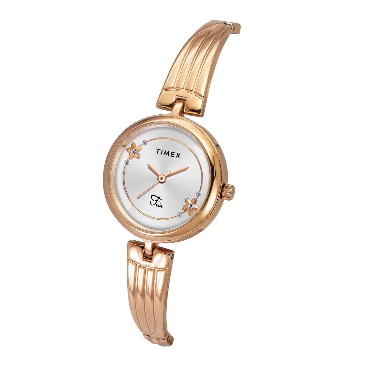 Timex Fria Women Silver Round Dial Analog Watch - TWEL19802