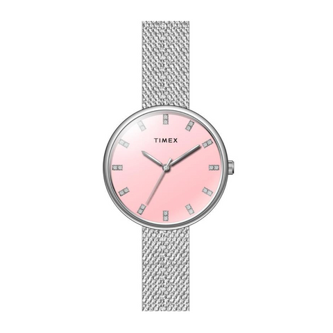 Timex Amber Pink Glossy Dial Analog Women's Watch - TWEL21500 - Buy Now at Sai Creations Watches