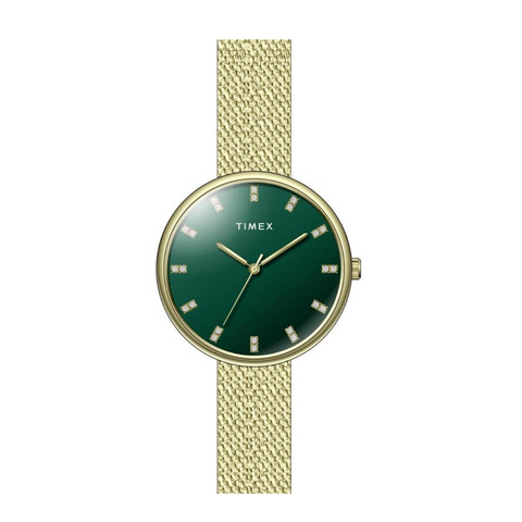 Timex Amber Green Glossy Dial Women's Astrological Watch - TWEL21501 - Buy Now at Sai Creations Watches