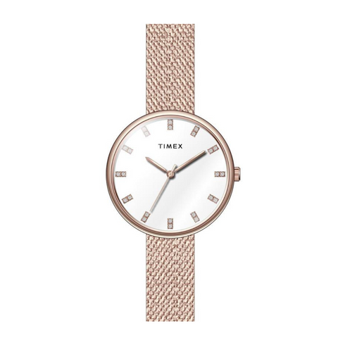 Timex Amber White Glossy Dial Analog Women's Watch - TWEL21502 - Buy Now at Sai Creations Watches