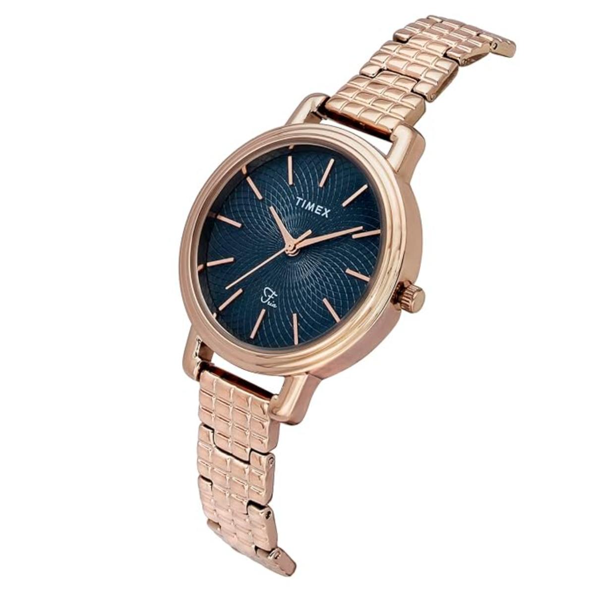 Timex Fria Quartz Blue Dial Analog Women's Watch TWEL23901