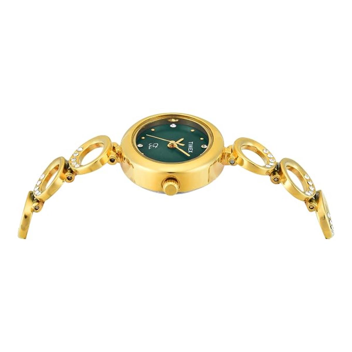 Timex Fria Quartz Green Dial Analog Women's Watch TWEL24001