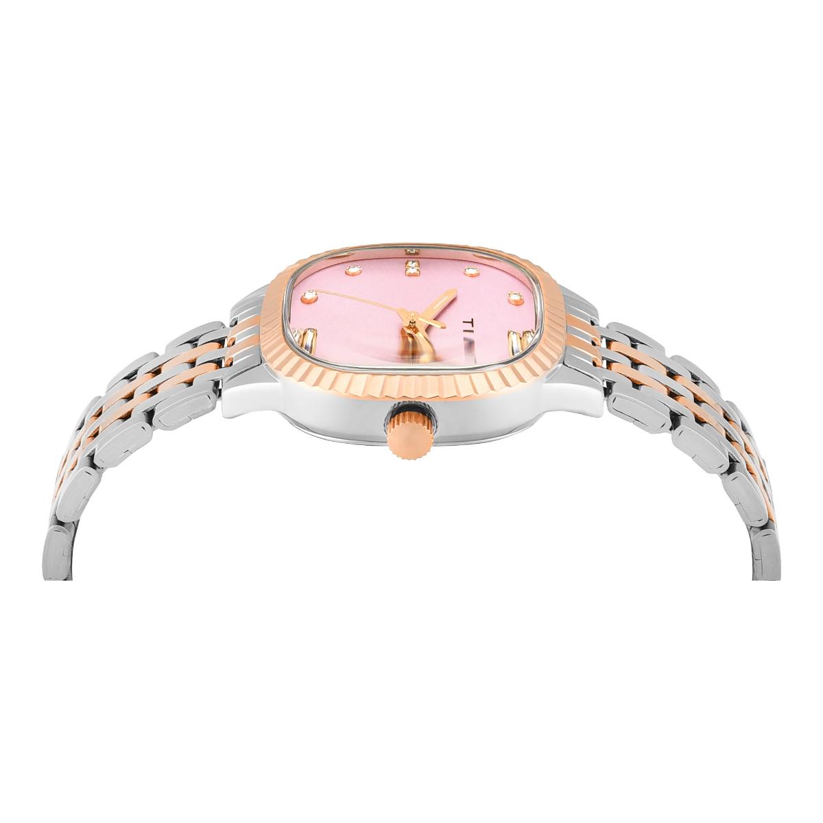 Timex Trendline Square Pink Dial Analog Watch For Women TWEL27302