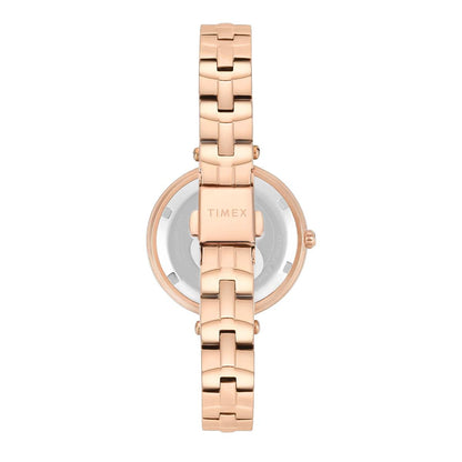 Timex Fria Quartz Mother Of Pearl Dial Analog Women's Watch TWEL29200