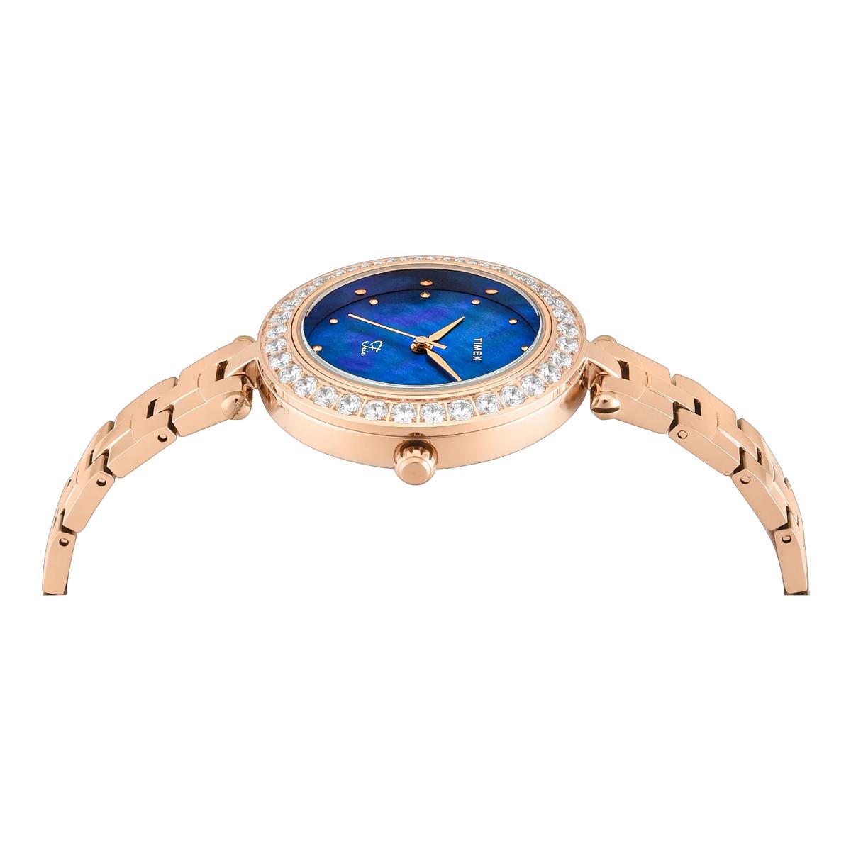 Timex Fria Quartz Mother Of Pearl Dial Analog Women's Watch TWEL29200