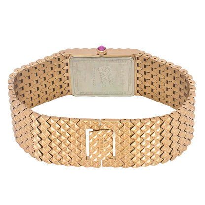 Timex Fria Women Mother of Pearl White Rectangle Dial Analog Watch - TWEL77702