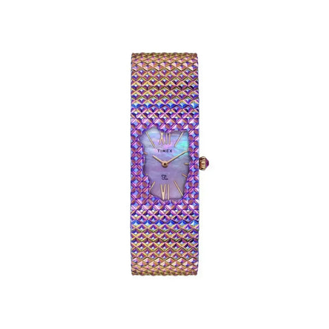 TWEL77704 Timex | Fria with Mauve Mother of Pearl Dial St Steel Watch (Women) - Buy Now at Sai Creations Watches