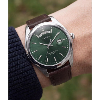 Timex Round 41mm Green Dial Analog Men's Watch - TWG068800UJ