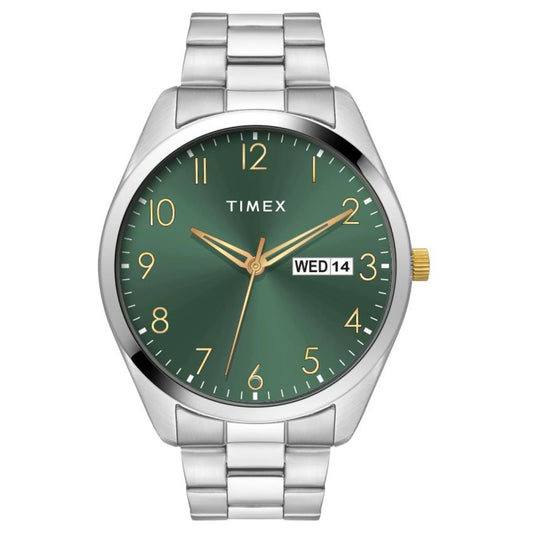 Timex Full Arabic Green Dial  Men's Astrological Watch - TWTG10421