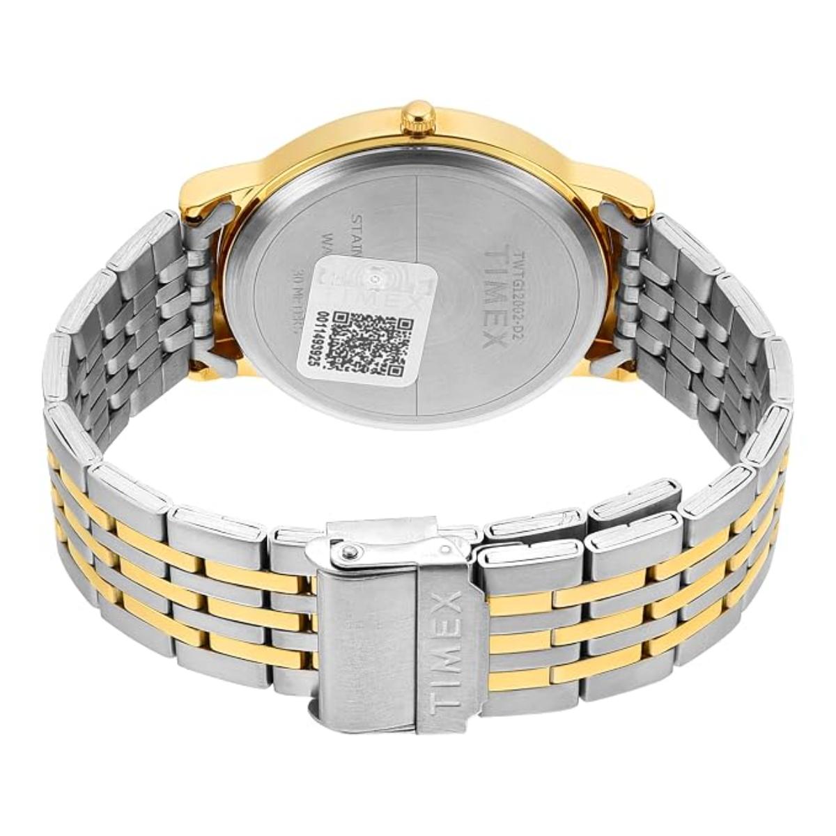 Timex Trendline Champagne Dial Analog Stainless Steel Men's Watch TWTG12002