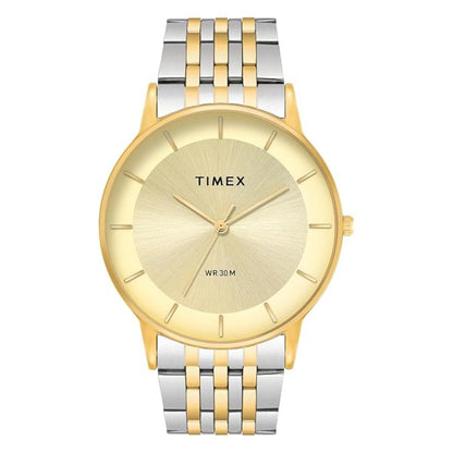 Timex Trendline Champagne Dial Analog Stainless Steel Men's Watch TWTG12002