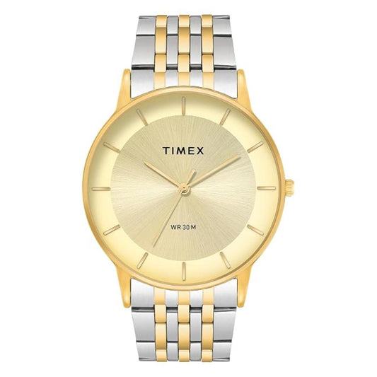 Timex Trendline Champagne Dial Analog Stainless Steel Men's Watch TWTG12002