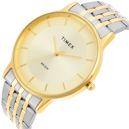 Timex Classics Quartz Champagne Dial Analog Men Watch TWTG12002
