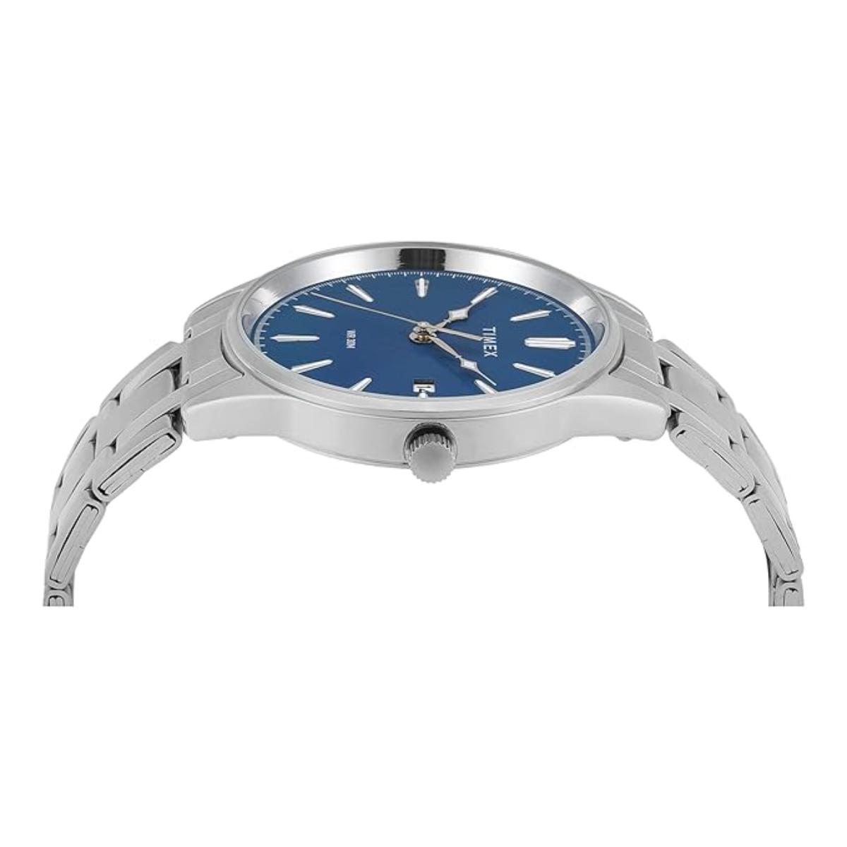 Timex Trendline Blue Dial Analog Stainless Steel Men's Watch TWTG12601