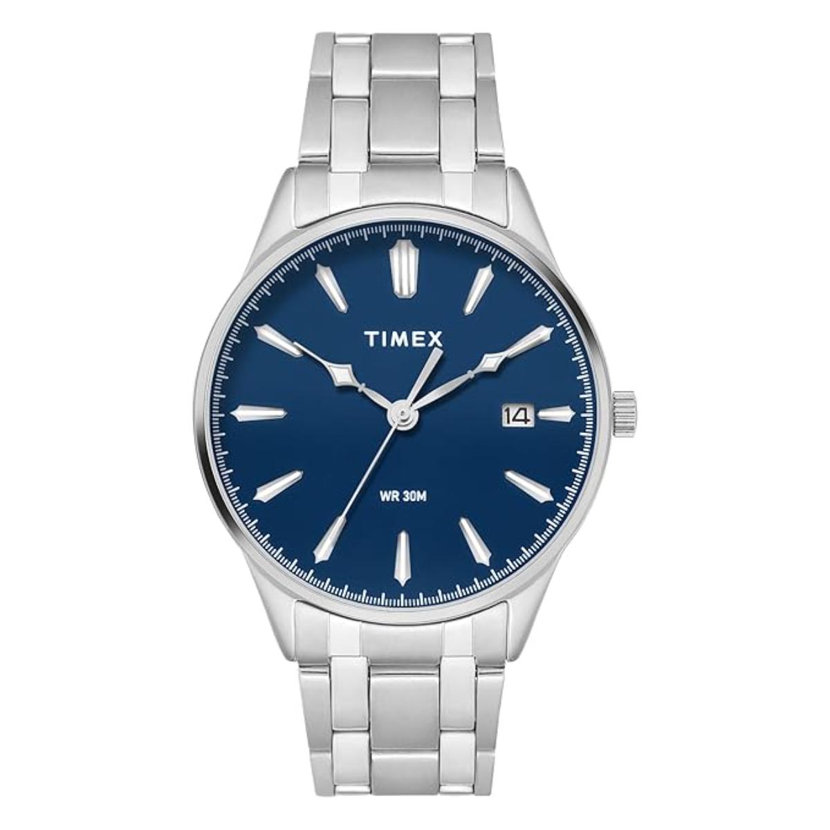 Timex Trendline Blue Dial Analog Stainless Steel Men's Watch TWTG12601