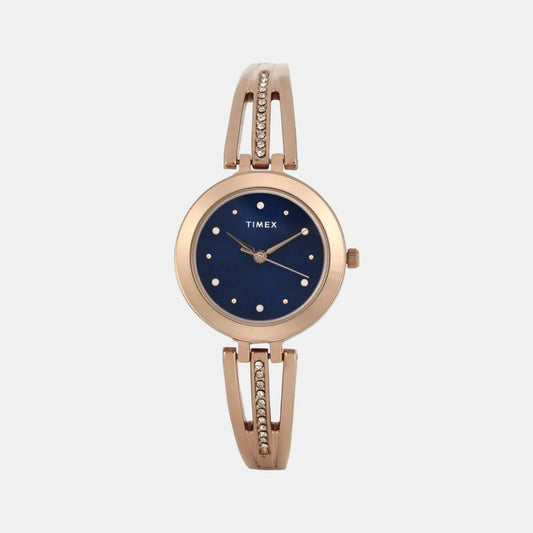 Timex Women's Blue Dial Analog Stainless Steel Watch TWTL10302