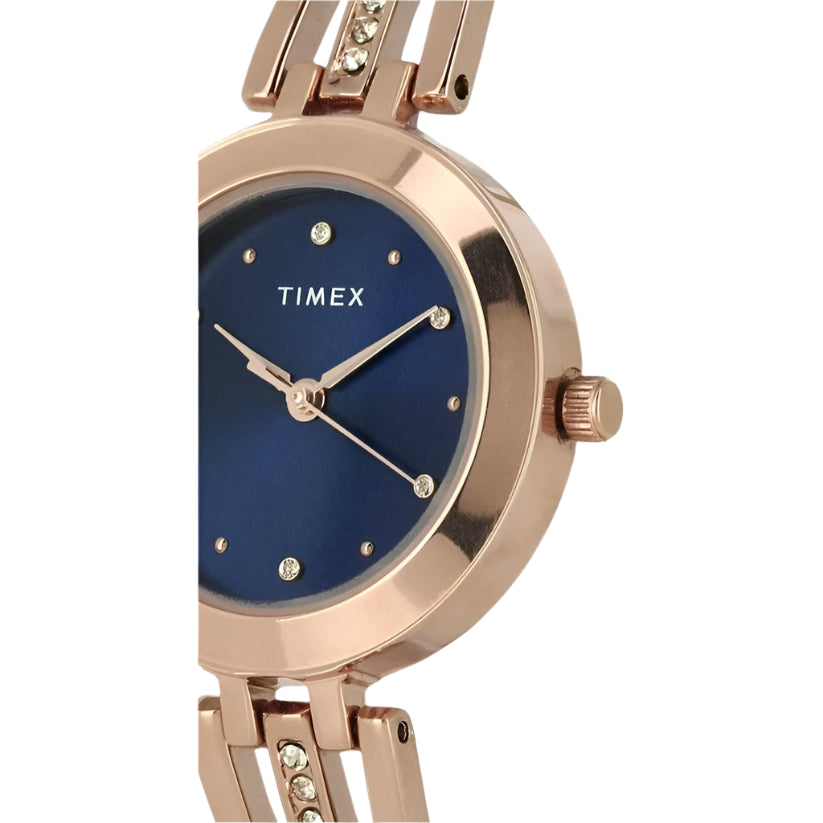 Timex Women's Blue Dial Analog Stainless Steel Watch TWTL10302
