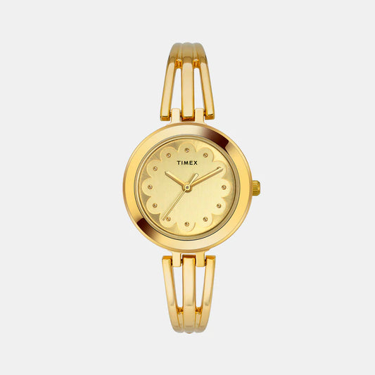 Timex Women's Champagne Analog Stainless Steel Watch TWTL10311