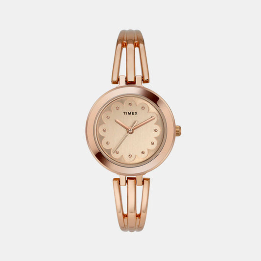 Timex Women's Rose Gold Analog Stainless Steel Watch TWTL10312