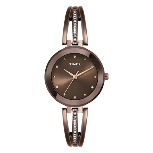 Rose gold watch with intricate design on a white background