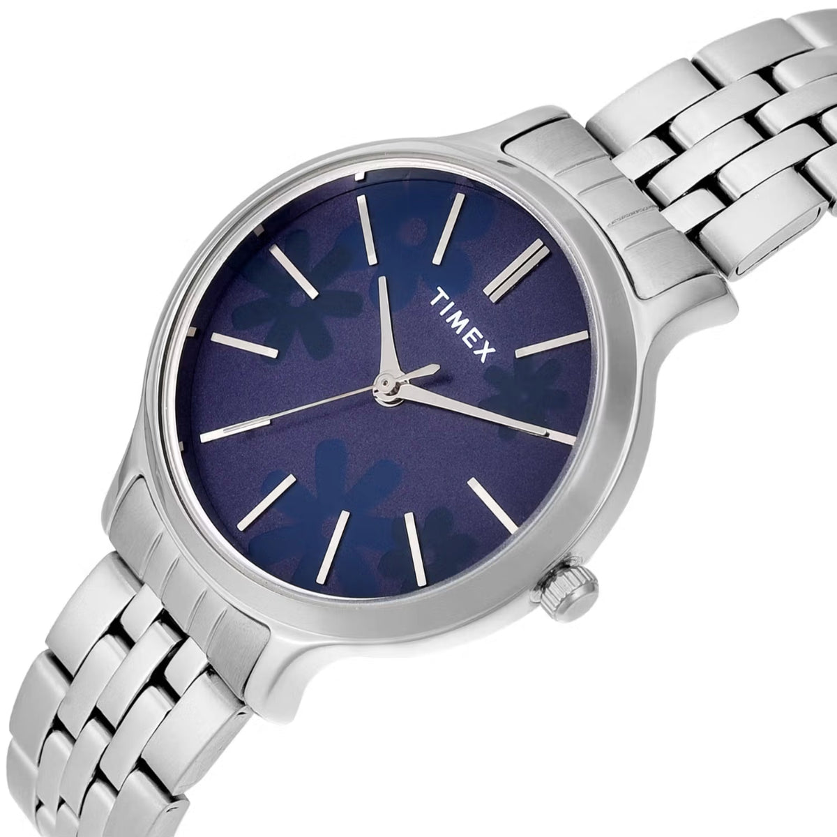 Timex Quartz Blue Dial Analog Stainless Steel Women's Watch - TWTL12312