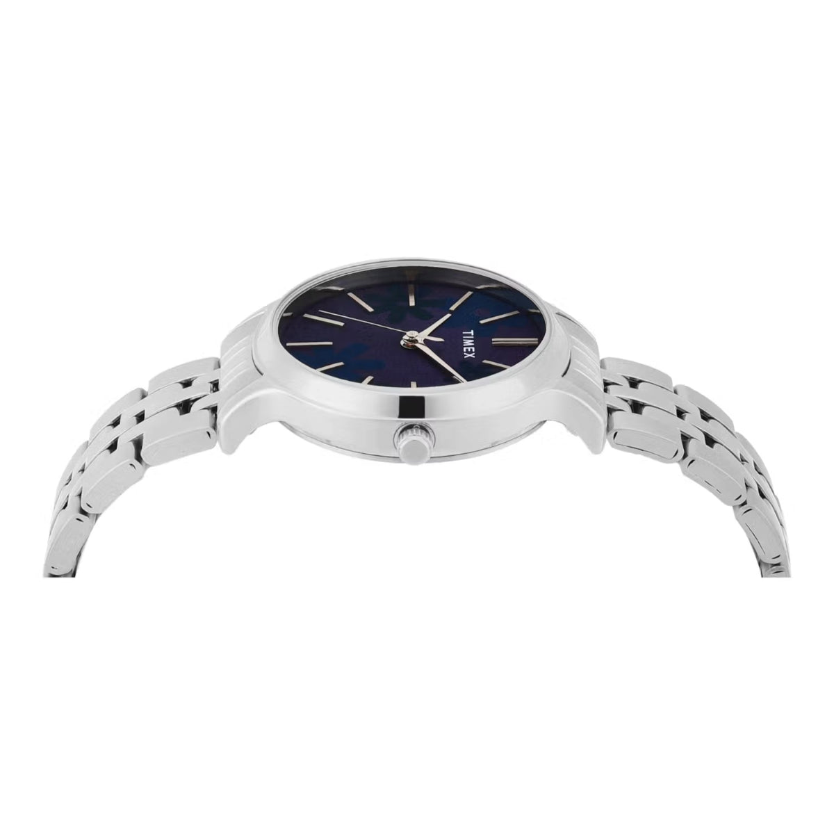 Timex Quartz Blue Dial Analog Stainless Steel Women's Watch - TWTL12312