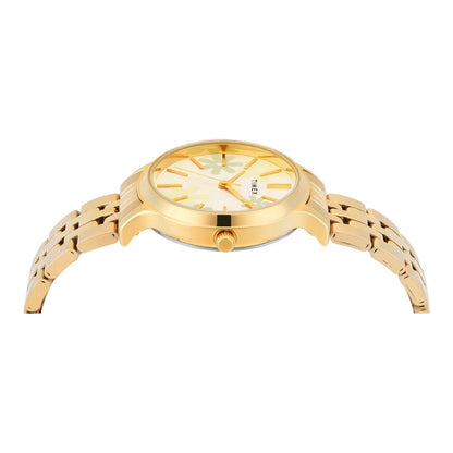 Timex Quartz Champagne Round Dial Analog Women's Watch TWTL12313
