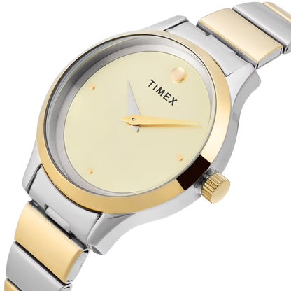 Timex Classics Quartz Champagne Dial Analog Women Watch TWTL13701