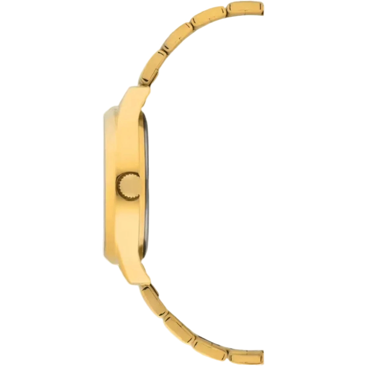 Gold watch on a white background