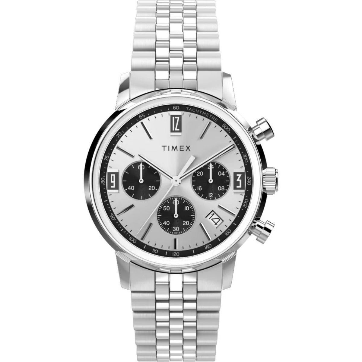 Timex Marlin Silver-Tone Analog Stainless steel Men's Watch - TW2W10400UJ