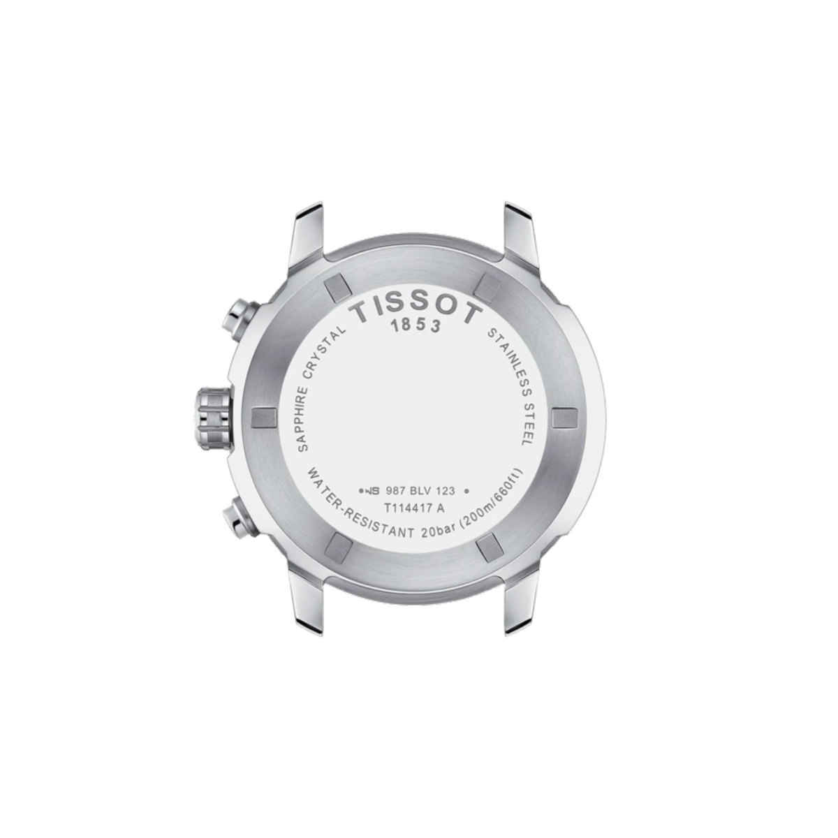 Tissot watch face on a white background