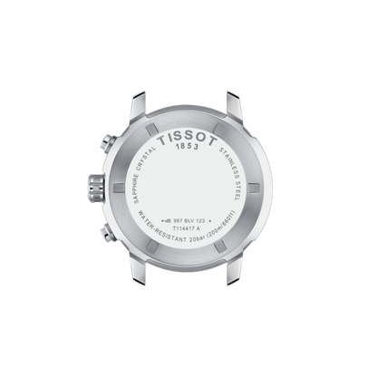 Tissot watch face on a white background